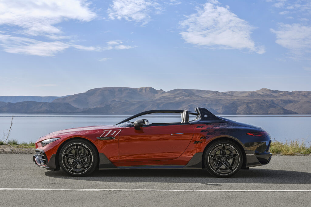 Limited Edition Mercedes-AMG PureSpeed. Photo retrieved from The Book For Men Spring-Summer 2025, courtesy of Mercedes.