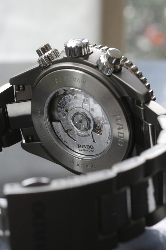 RADO Captain Cook Chrono Green. Photo by Justin Mastine-Frost.