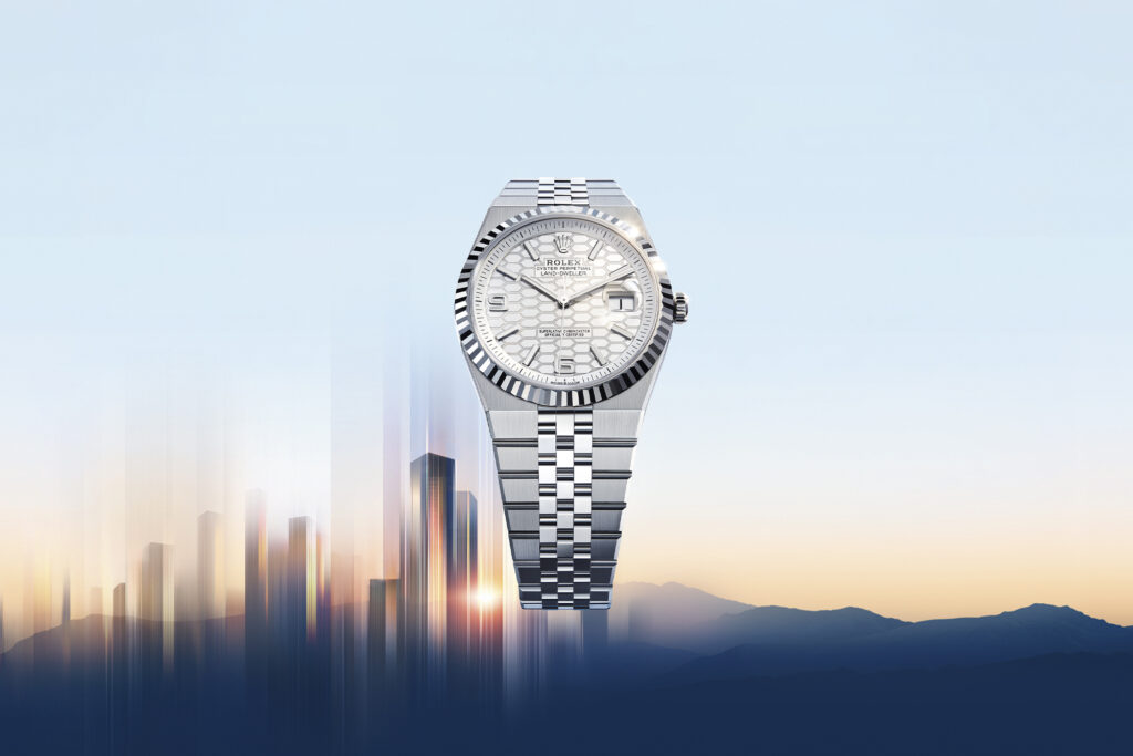 New men's watch, the Rolex Oyster Perpetual Land‑Dweller. Photo courtesy of Rolex.