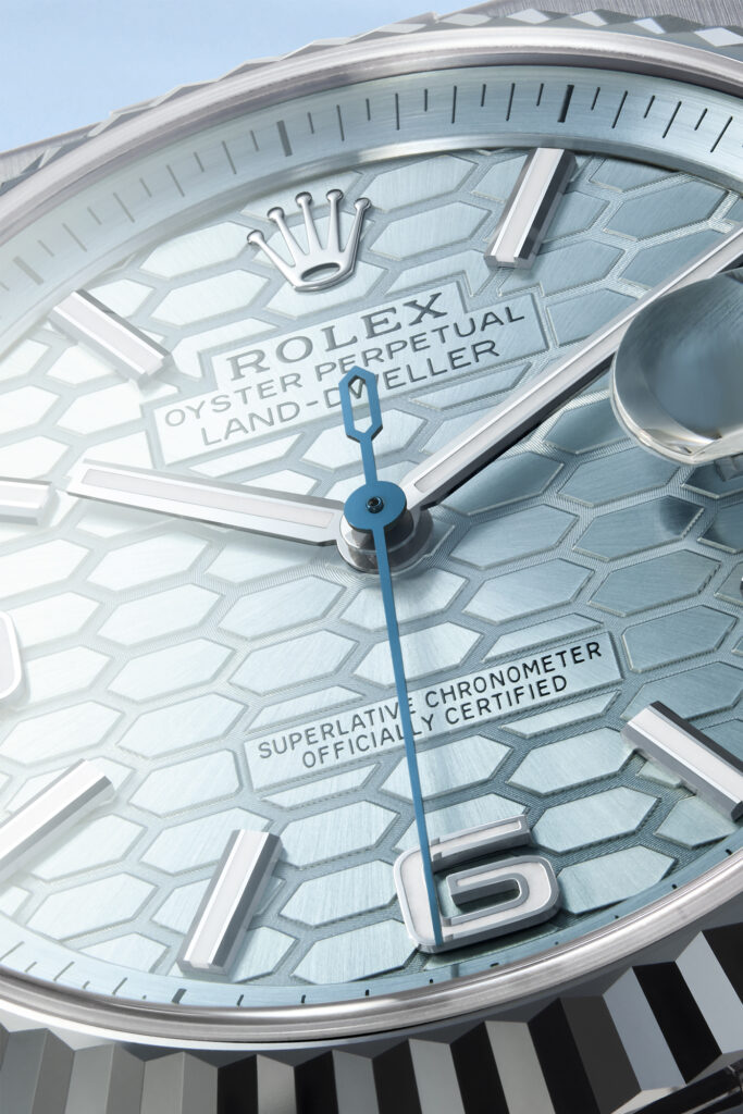 New men's watch, the Rolex Oyster Perpetual Land‑Dweller. Photo courtesy of Rolex.