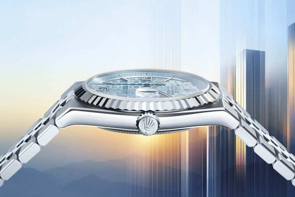 New men's watch, the Rolex Oyster Perpetual Land‑Dweller. Photo courtesy of Rolex.