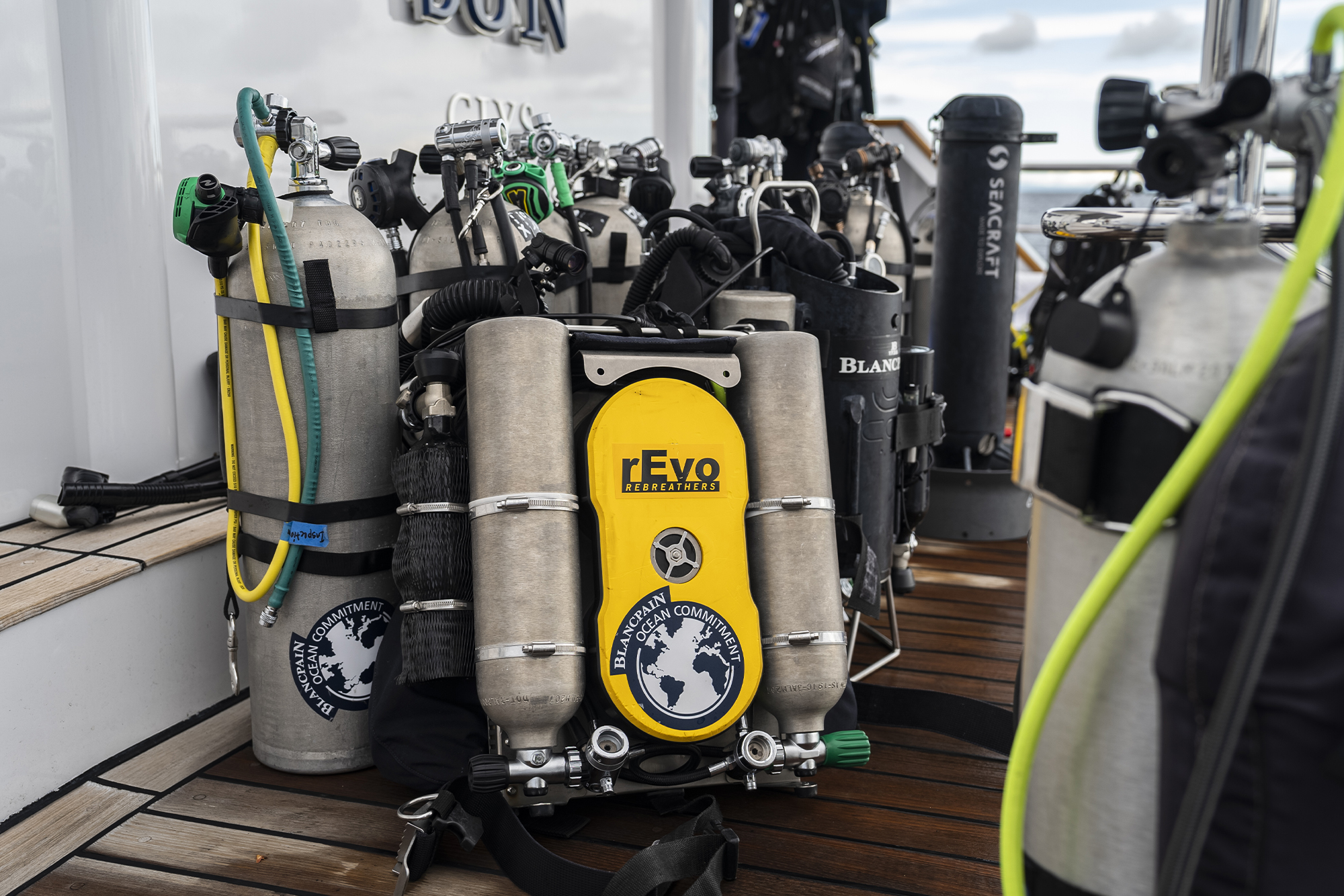 Photo from Face to Face with the Coelacanth film. © Alexis Chappuis, courtesy of Blancpain.