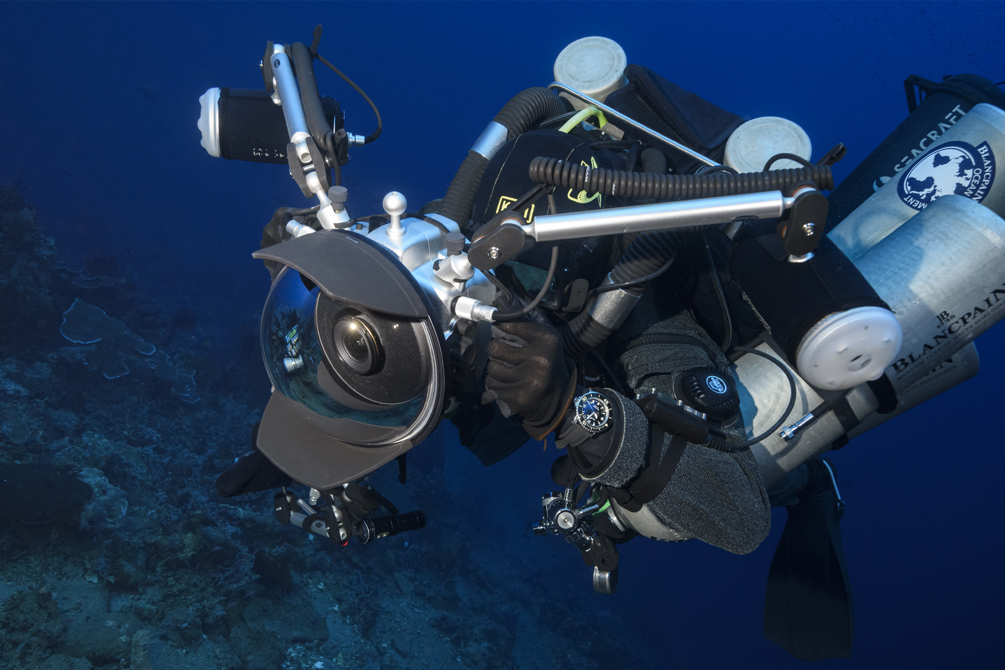 Photo from Face to Face with the Coelacanth film. © Alexis Chappuis, courtesy of Blancpain.