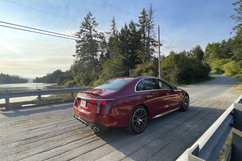 Mercedes-AMG E53 in Vancouver. Photo by Matt Bubbers.