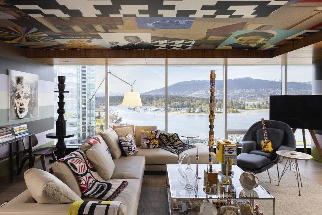 Suite X, a hotel suite designed by Canadian artist Douglas Coupland.