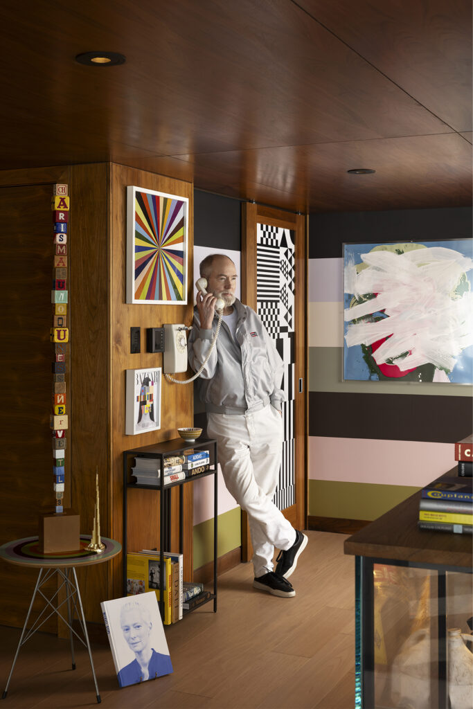 Suite X, a hotel suite designed by Canadian artist Douglas Coupland. Photo by Ema Peter. Retrieved from SHARP September 2025.