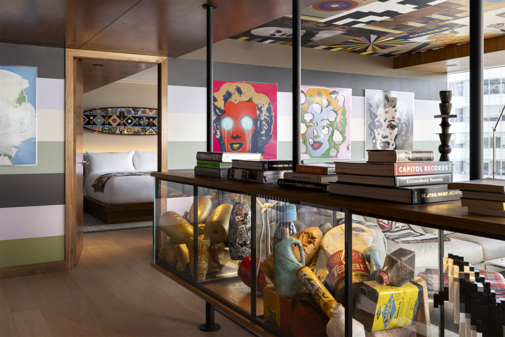 Suite X, a hotel suite designed by Canadian artist Douglas Coupland.