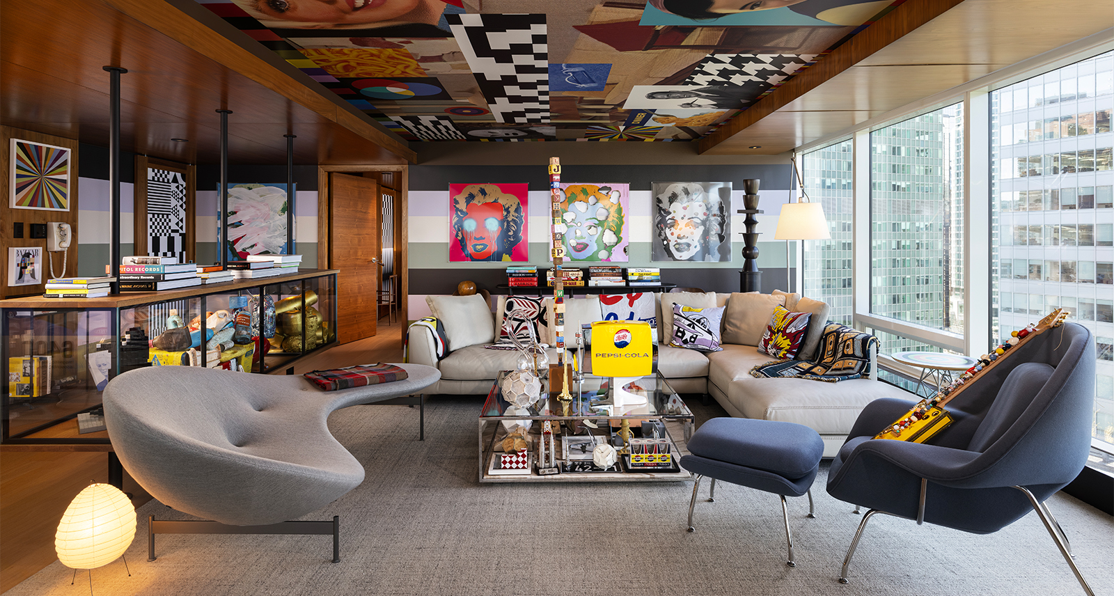 Suite X, a hotel suite designed by Canadian artist Douglas Coupland.