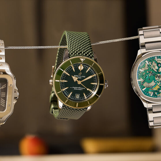 CARTIER SANTOS DE CARTIER BREITLING SUPEROCEAN HERITAGE B31 AUTOMATIC 40 PIAGET POLO SKELETON