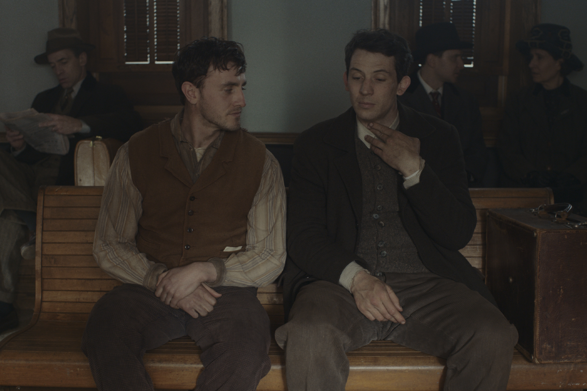 Film still from "The History of Sound" movie with Josh O'Connor and Paul Mescal. Photo courtesy of MUBI.