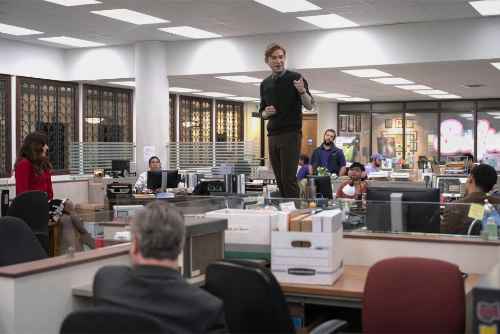 Still from "The Paper" upcoming TV show. Photo retrieved from SHARP September 2025. 