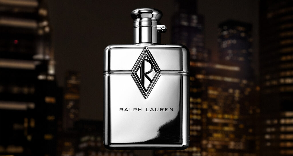 Ralph's Club New York new fragrance bottle overlaid on nyc image