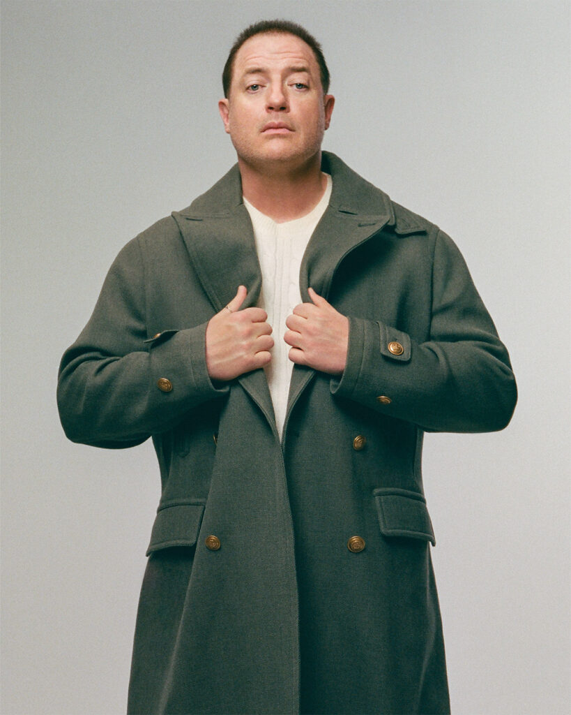 JACKET BY TODD SNYDER; SWEATER BY BOSS.