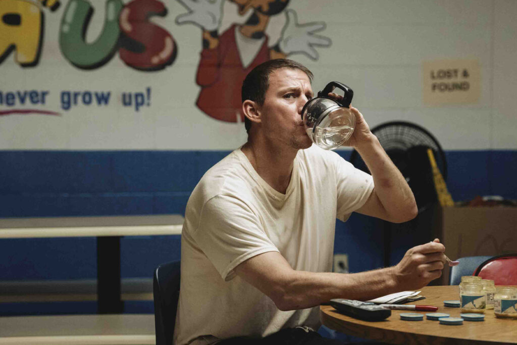Channing Tatum interview for Roofman photo courtesy of paramount pictures. Photo retrieved from SHARP November 2025.