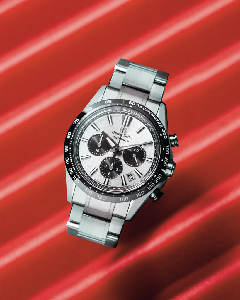 Grand Seiko Evolution 9 Tentagraph Book for Men Watch Shoot. Photo retrieved from the Book For Men Fall-Winter 2025.