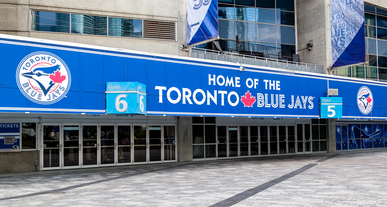 JHVEPhoto - via adobe stock Blue Jays Rogers Centre Banner 10-2025 F2