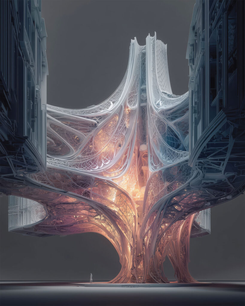 Joshua Vermillion Anatomic Glowing Architectures. Photo retrieved from the Book For Men Fall-Winter 2025.