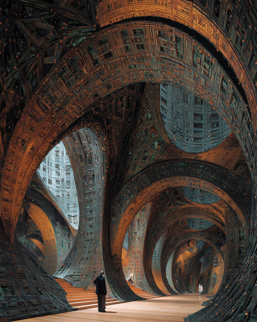 Joshua Vermillion Anatomic Glowing Architectures. Photo retrieved from the Book For Men Fall-Winter 2025.