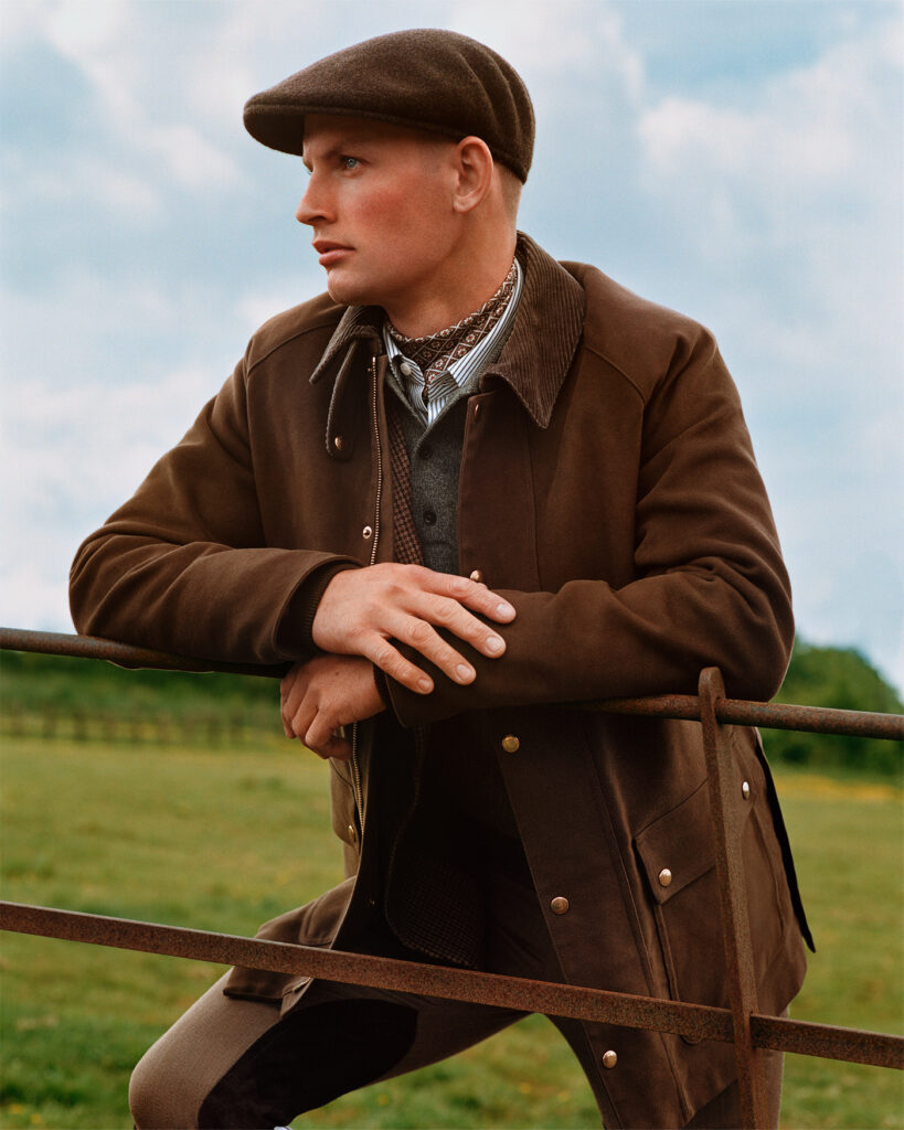Loro Piana Fall Winter 2025-2026 Loro Highlands Campaign. Photo retrieved from The Book For Men Fall-Winter 2025, courtesy of Loro Piana.