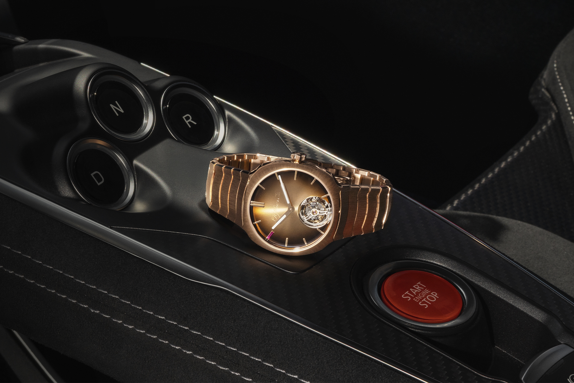 Moser Gasly LE Streamliner Tourbillon Red Gold Pierre Gasly Limited Editions. Photo retrieved from H. Moser.