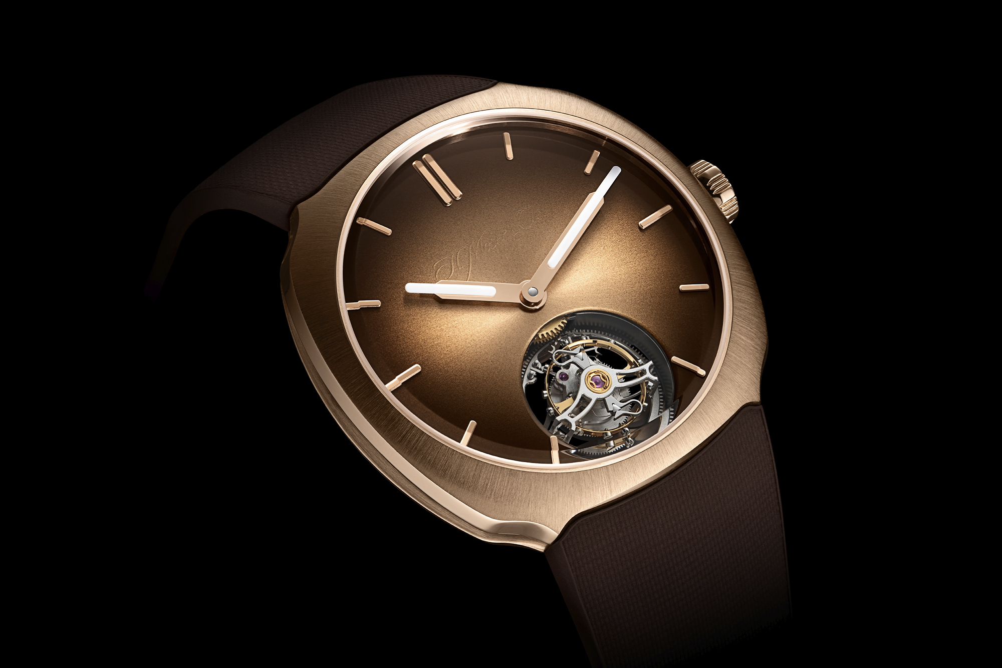 Moser Gasly LE Streamliner Tourbillon Red Gold Pierre Gasly Limited Editions. Photo retrieved from H. Moser.