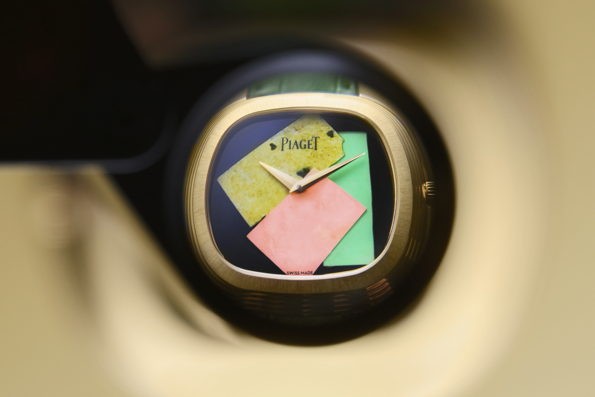 Piaget and Andy Warhol collaboration men's watch collage. Photo retrieved from Piaget.