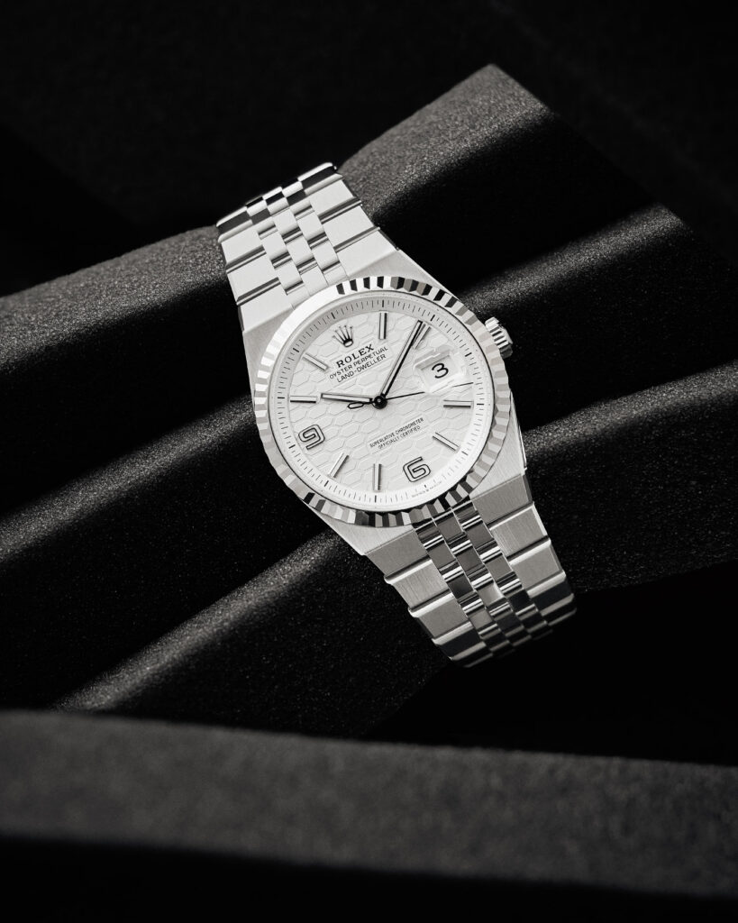 Rolex Land Dweller Book for Men Watch Shoot. Photo retrieved from The Book For Men Fall-Winter 2025.