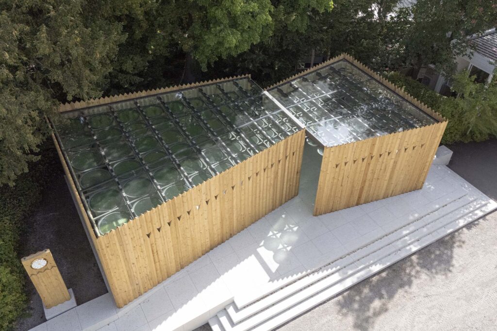 The Rolex Pavilion at the 2025 Venice Biennale. Photo retrieved from The Book for Men FW 2025, courtesy of Rolex.