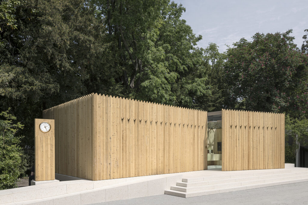 The Rolex Pavilion at the 2025 Venice Biennale. Photo retrieved from The Book for Men FW 2025, courtesy of Rolex.