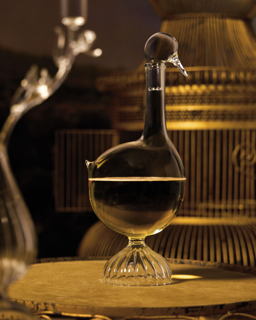 Sam Baron Duck Carafe Dior Maison. Objet d'Art Photoshoot: Photo retrieved from The Book For Men, Fall-Winter 2025.