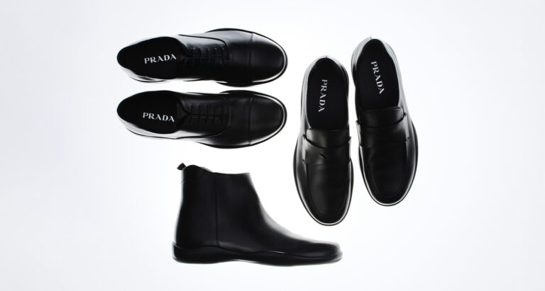 The Prada Toblach Shoe. Photo retrieved from The Book For Men FW 2025, courtesy of Prada.