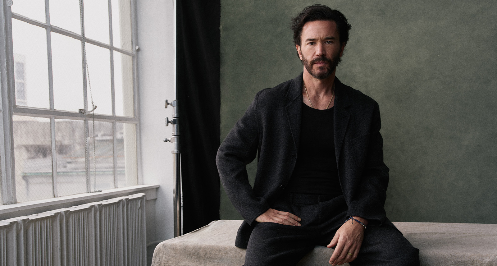 Tom Pelphrey. Photo by Emilio Madrid. Interview for New Hit HBO Series Task. Photo retrieved from SHARP November.