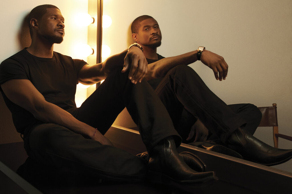 Usher interview for SHARP November 2025. Photo courtesy of Ralph Lauren.