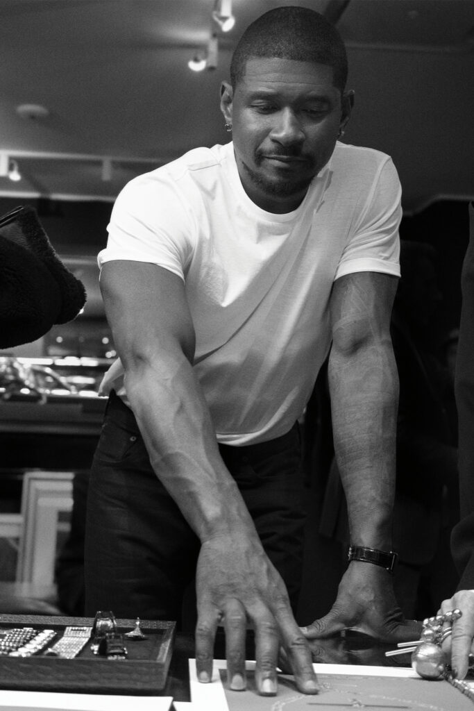 Usher interview for SHARP November 2025. Photo courtesy of Ralph Lauren.