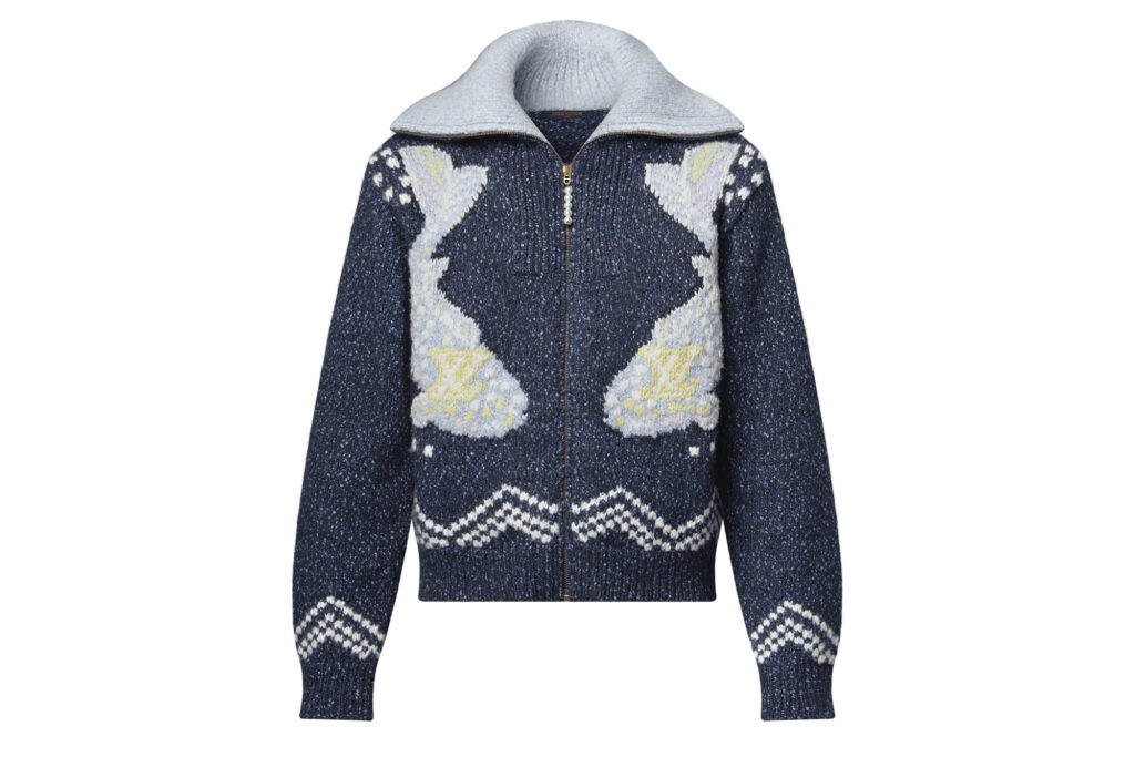 Louis Vuitton Men’s Zippered Knitted Blouson. Photo retrieved from SHARP November 2025.