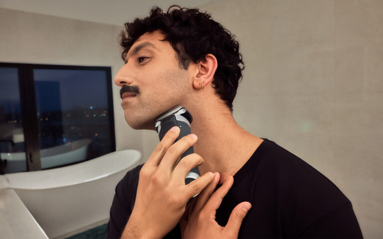 TALENT: ASHKAN HOBIAN FOR BRAUN. PHOTOGRAPHY AND VIDEO: DENIS LIPMAN MAKEUP: NATE MATTHEWS STYLING: CHRISTAL WILLIAMS GROOMING: RJ BELOSO PROP STYLING: GRACE ROBERTSON PROP ASSISTANT: EMILY ROBERTSON SOUND OPERATOR: ADAM WHITE PHOTO ASSISTANTS: JOHN MURPHY, GABRIEL SHUBAT, ANTHONY LIPMAN PRODUCTION: NICOLE FRANKEL