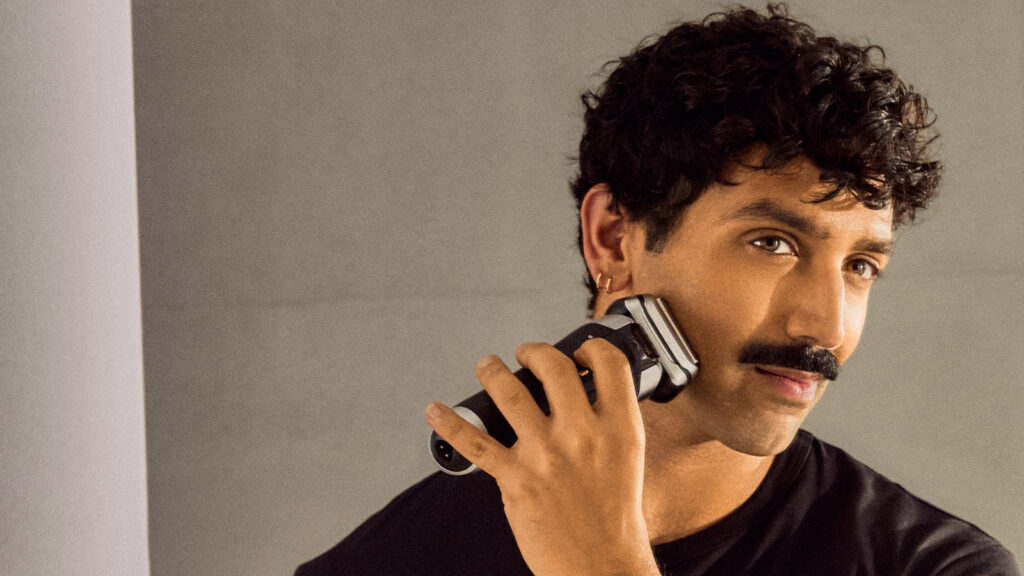 TALENT: ASHKAN HOBIAN FOR BRAUN. PHOTOGRAPHY AND VIDEO: DENIS LIPMAN MAKEUP: NATE MATTHEWS STYLING: CHRISTAL WILLIAMS GROOMING: RJ BELOSO PROP STYLING: GRACE ROBERTSON PROP ASSISTANT: EMILY ROBERTSON SOUND OPERATOR: ADAM WHITE PHOTO ASSISTANTS: JOHN MURPHY, GABRIEL SHUBAT, ANTHONY LIPMAN PRODUCTION: NICOLE FRANKEL