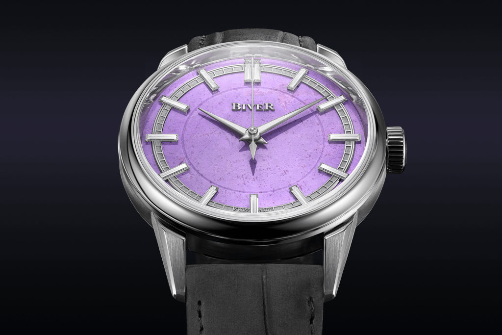 Biver Automatique Lavender Jade with Diamonds