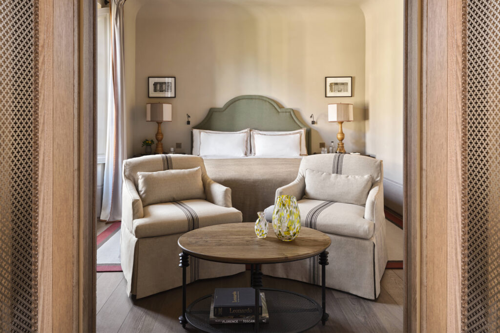 Collegio alla Querce Auberge Resorts Collection Arcata King room. Image courtesy of Collegio.