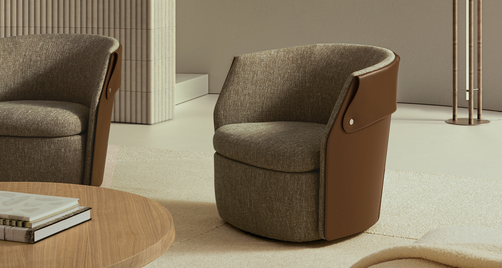 Flexform OZZY Armchair, photo courtesy of Flexform.