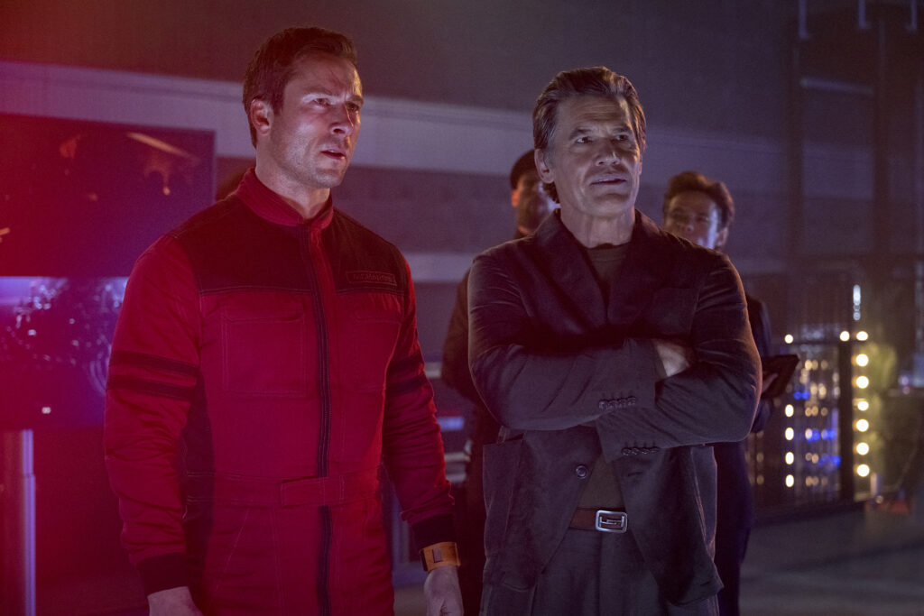 Glen Powell in The Running Man. Photo courtesy of Paramount Pictures.