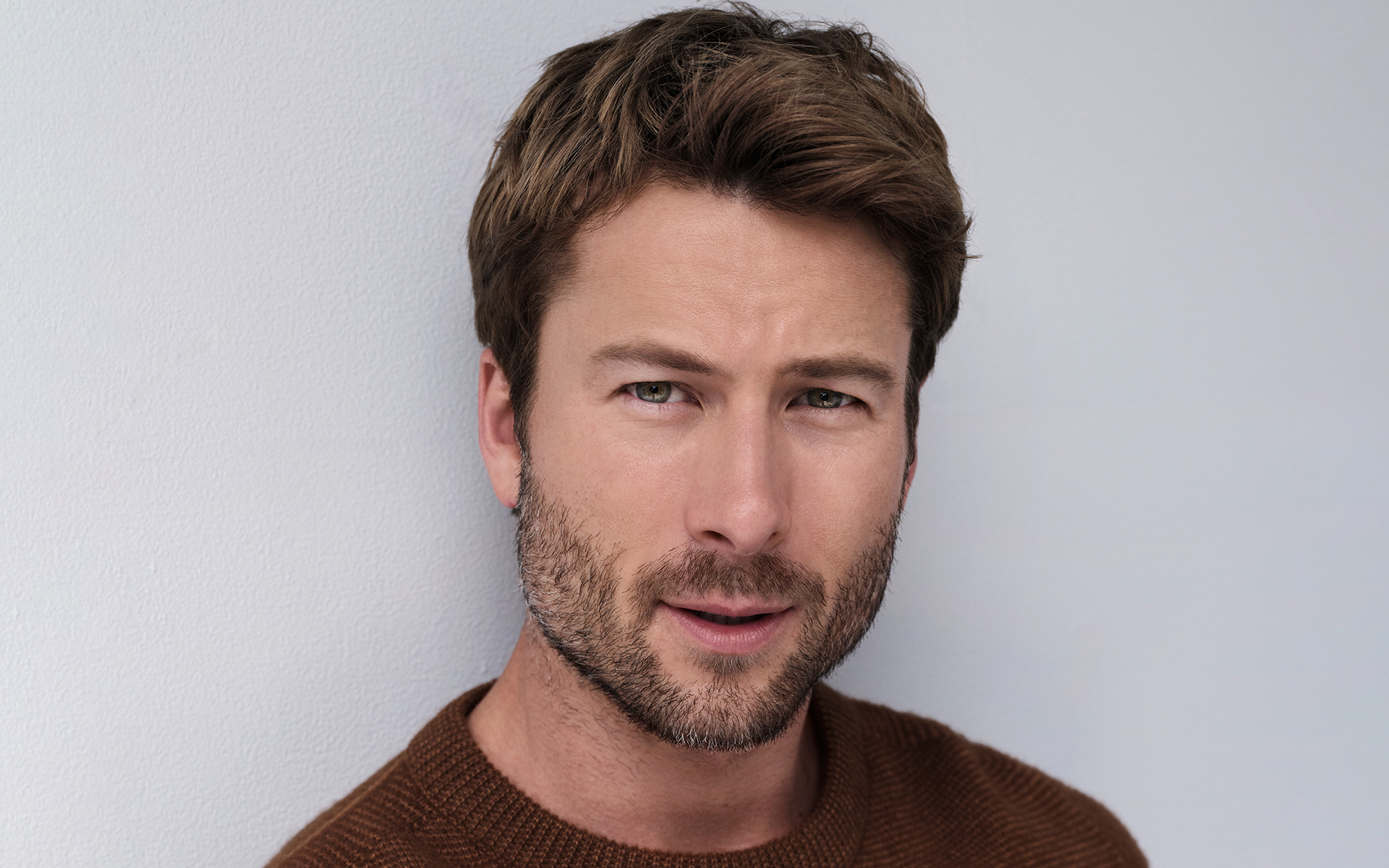 Glen Powell interview for The Running Man. photo by LORENZO AGIUS via Marriska Fernandes