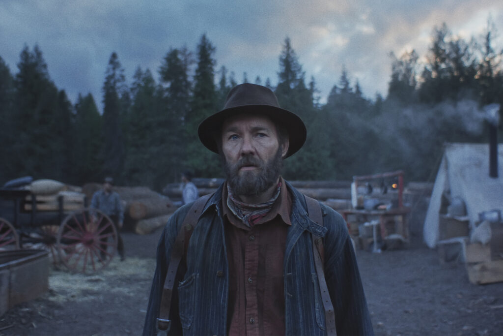 Still shows Joel Edgerton in movie "Train Dreams." Photo courtesy of Netflix.