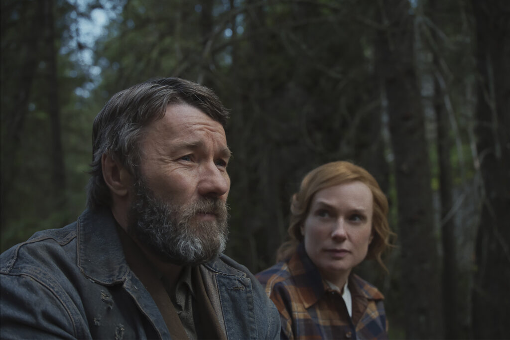 Still shows Joel Edgerton in movie "Train Dreams." Photo courtesy of Netflix.