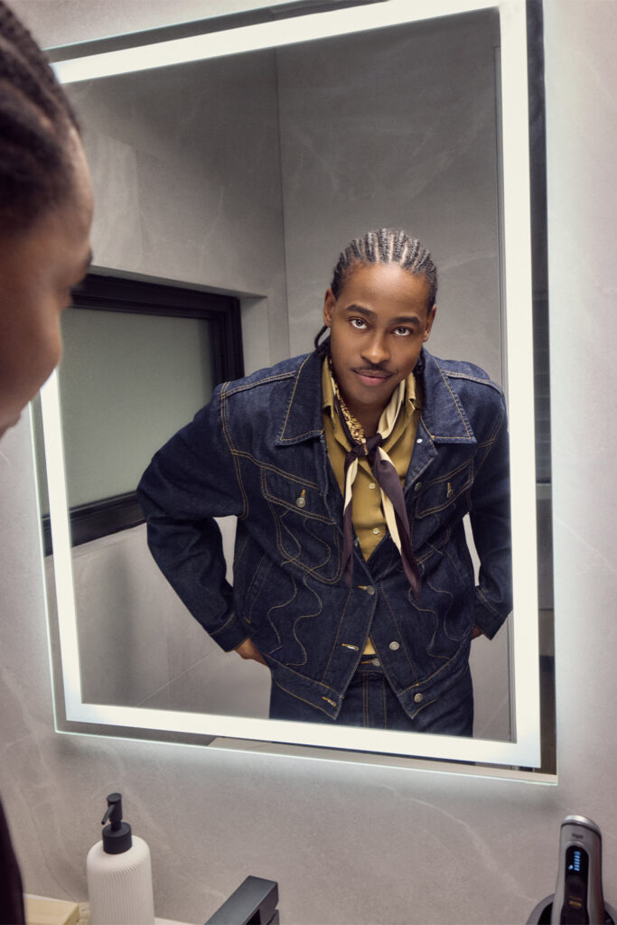 TALENT: LEXSON MILLINGTON STYLING: CHRISTAL WILLIAMS PROP STYLING: GRACE ROBERTSON PROP ASSISTANT: EMILY ROBERTSON SOUND OPERATOR: ADAM WHITE PHOTOGRAPHY AND VIDEO: DENIS LIPMAN PHOTO ASSISTANTS: JOHN MURPHY, GABRIEL SHUBAT, ANTHONY LIPMAN GROOMING: RJ BELOSO MAKEUP: NATE MATTHEWS PRODUCTION: NICOLE FRANKEL