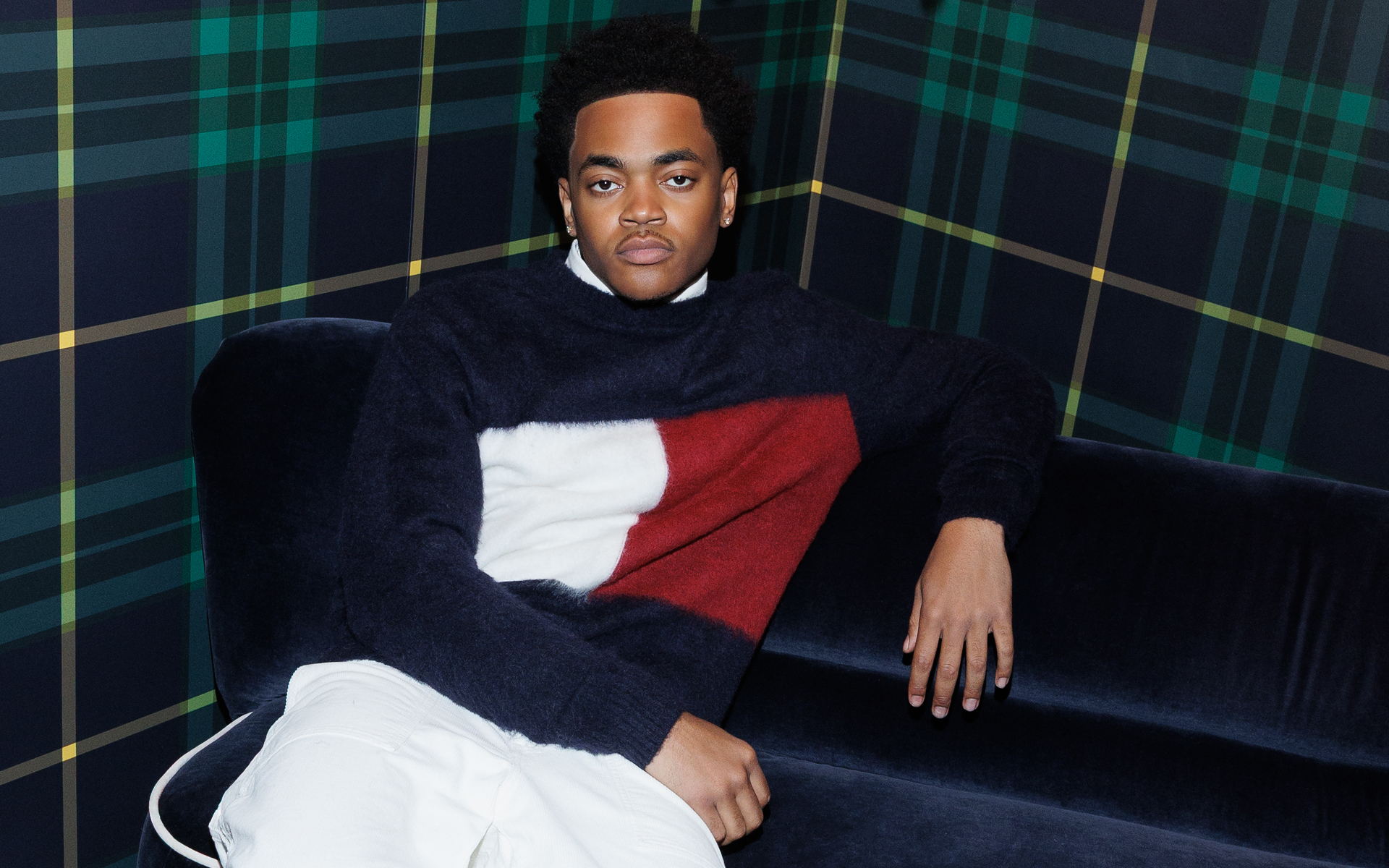 Michael Rainey Jr. interview for Tommy Hilfiger. Photo by Tatiana Katkova, courtesy of Tommy Hilfiger.