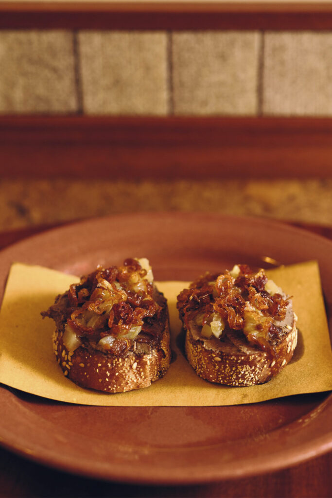 N.L. Ginzburg Restaurant Toronto. Photo by Graydon Herriott, retrieved from The Book For Men FW 2025.