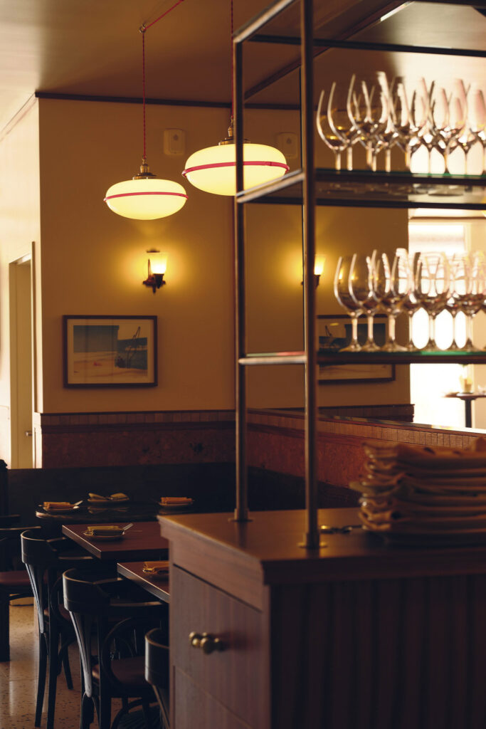 N.L. Ginzburg Restaurant Toronto. Photo by Graydon Herriott, retrieved from The Book For Men FW 2025.