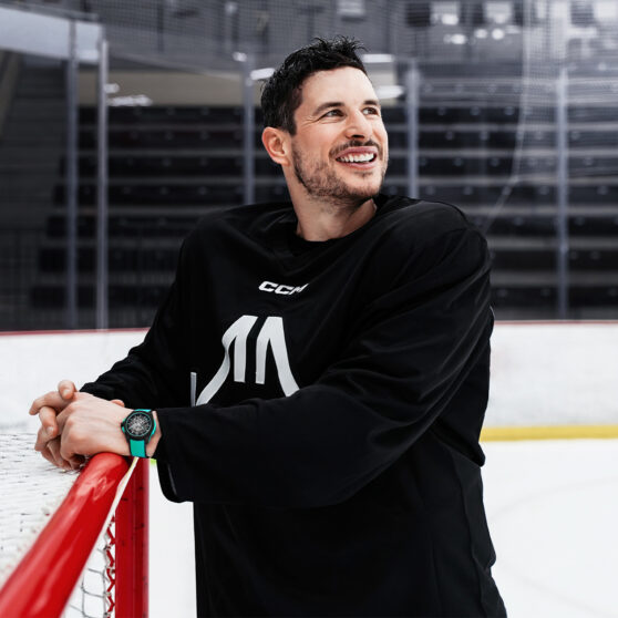 Sidney Crosby for Norqain x NHL. Photo courtesy of NORQAIN.