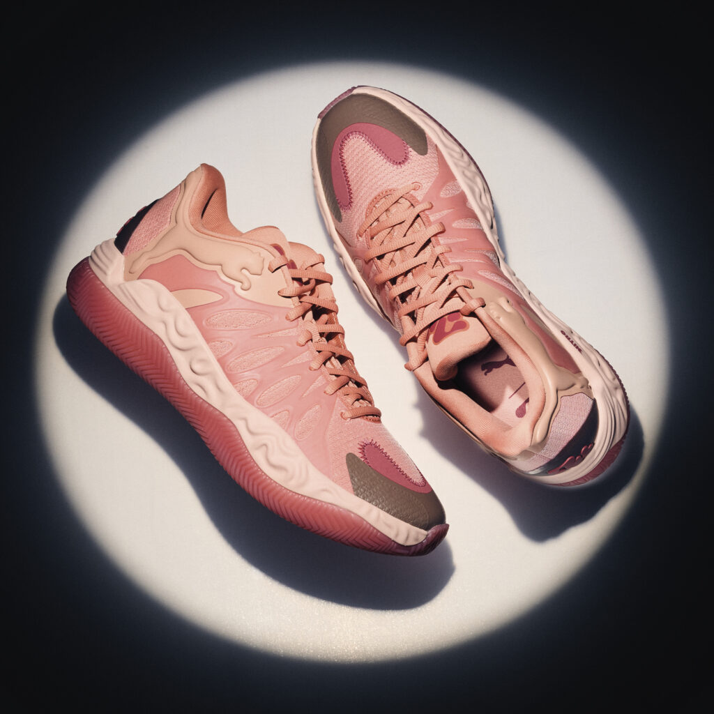 Puma Hali 1 shoes for men. PHOTOGRAPHY: MARC SANTOS. PROP STYLING: CHIARA PURDY (CADRE ARTIST MANAGEMENT) STYLING: HALEY DACH. PHOTO ASSISTANTS: PASCAL LEE AND JENNA MACDERMAID.